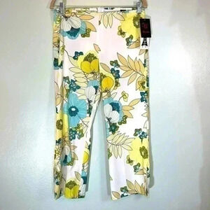 Wrapper Floral Lounge Pants Bottoms Size 9 juniors NWT